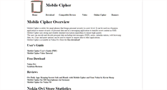 Desktop Screenshot of mobilecipher.anavi.org